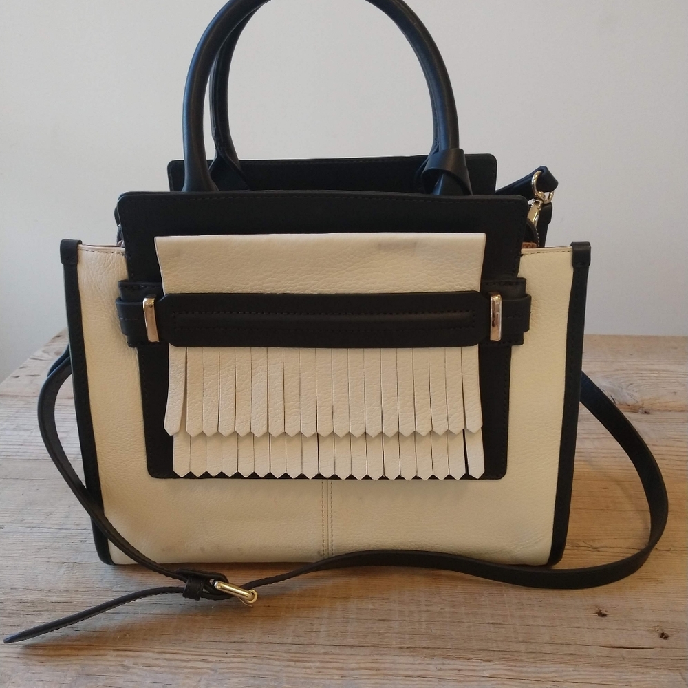 Vince Camuto Leather handbag with Fringe detail